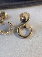 CARTIER JUSTE EARRINGS GOLD DIAMONDS