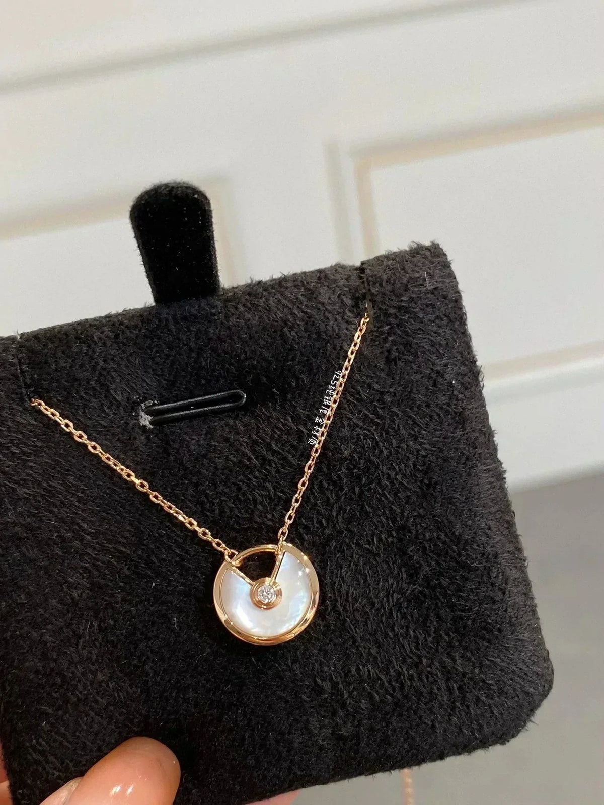 CARTIER AMULETTE ROSE GOLD MOP NECKLACE