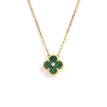 VCA CLOVER 15MM DIAMOND TURQUOISE NECKLACE