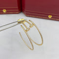 CARTIER JUSTE EARRINGS FULL DIAMONDS 1.8MM