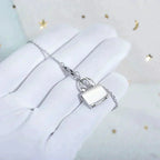 HERMES AMULETTE PEDANT SILVER NECKLACE