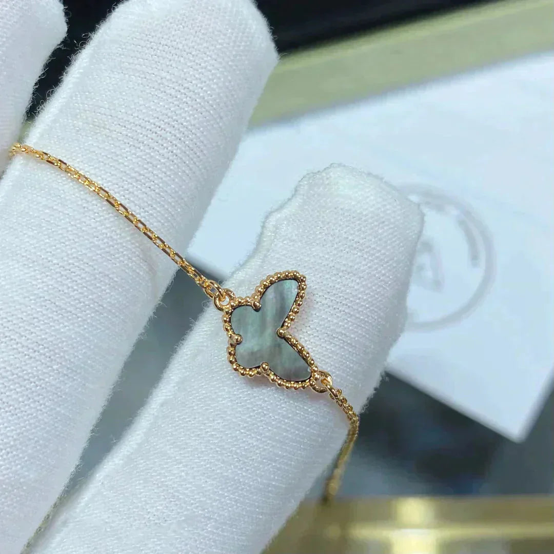 VCA BUTTERFLY DARK MOP BUTTERFLY BRACELET