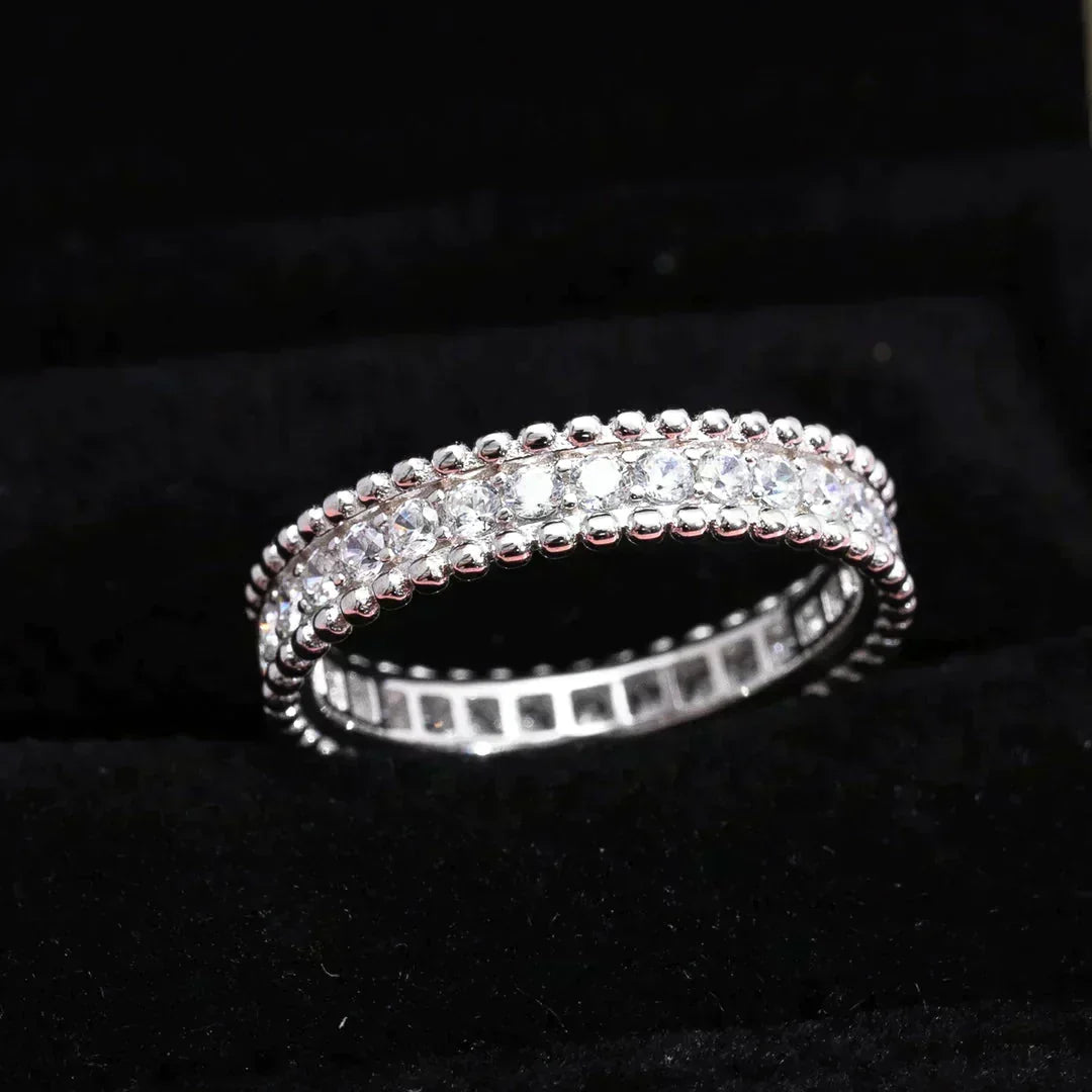 VCA PERLEE DIAMOND SILVER RING