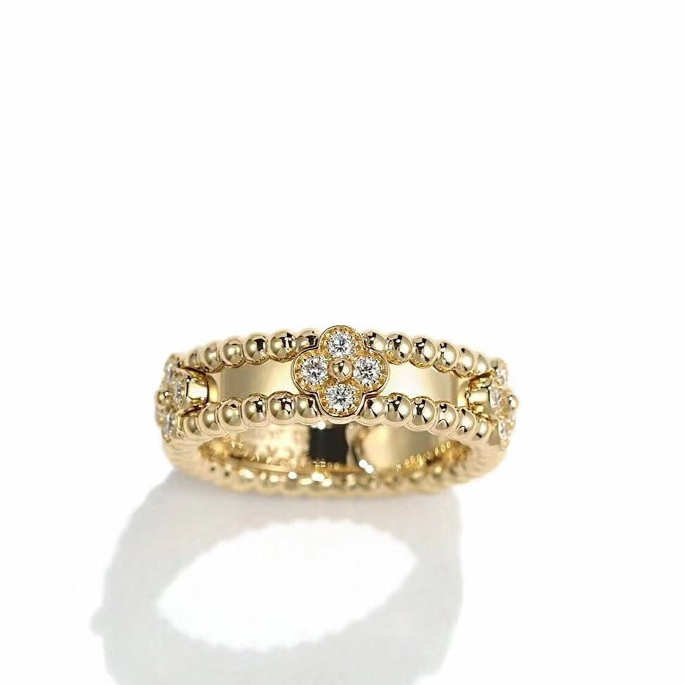 VCA PERLEE GOLD DIAMOND RING