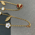 VCA LUCKY SPRING 15 MOTIFS GOLD NECKLACE