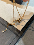 LOUIS VUITTON STAR BLOSSOM NECKLACE PINK GOLD DIAMONDS