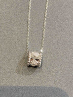 VCA PERLEE PEDANT SIVLER DIAMOND NECKLACE