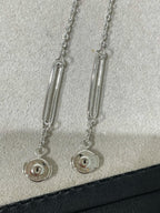 HERMES CHAINE CHAOS DIAMOND DROP EARRINGS