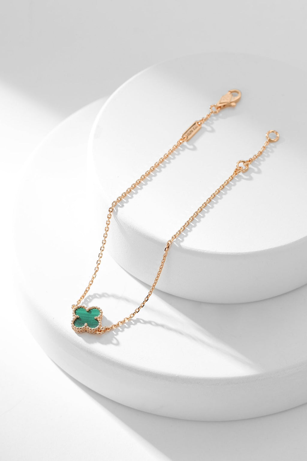 VCA CLOVER BRACELET MALACHITE 1 MOTIF
