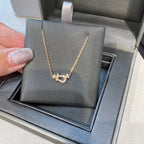 FRED FORCE 10 DIAMOND PINK GOLD NECKLACE MINI MODEL