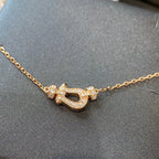 FRED FORCE 10 DIAMOND PINK GOLD NECKLACE MINI MODEL