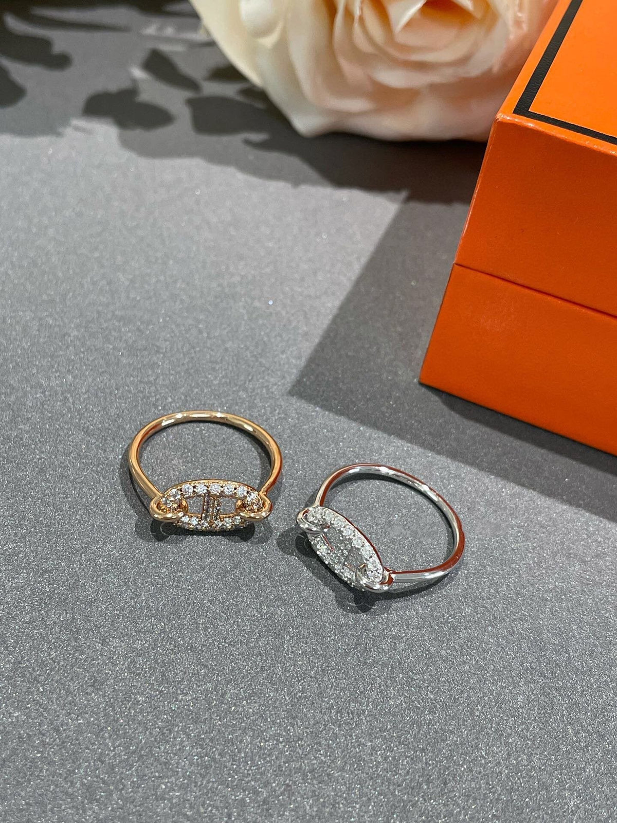 HERMES RONDE SMALL DIAMOND RING