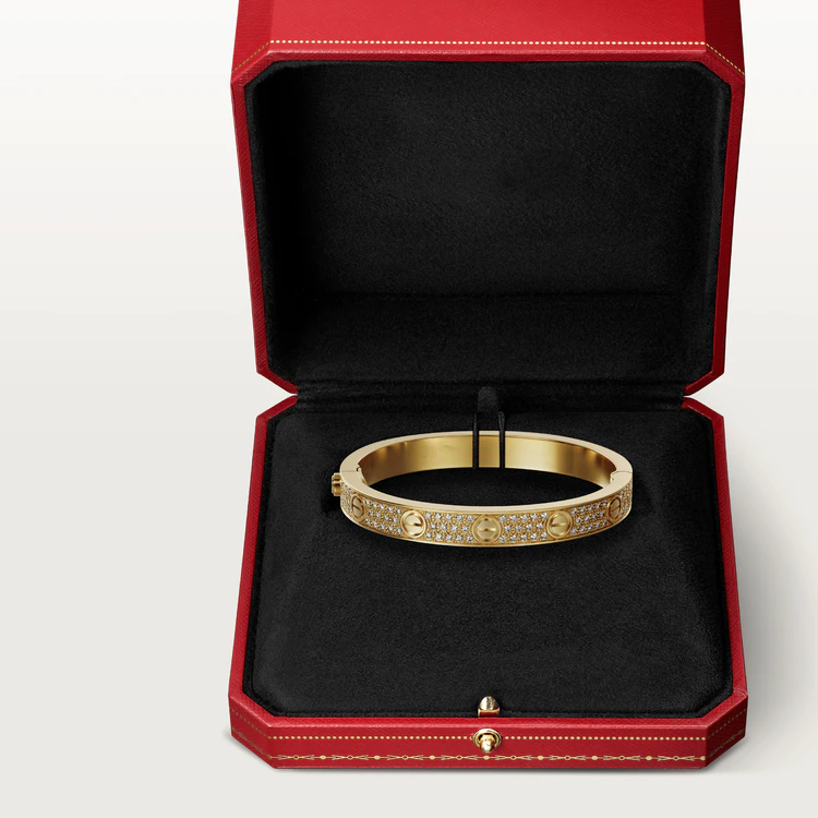 CARTIER LOVE BRACELET 6.1MM DIAMOND-PAVED