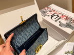 dior-new-fashion-denim-chain-bag-22x13x6cm Shoulder