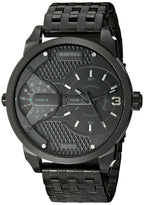 Diesel DZ7316 Mini Daddy Dual Time Men's Watch – Black Dial & Black Stainless Steel Strap