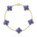 VCA CLOVER 5 MOTIF BLUE VEINS BRACELET COLLECTION