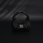 miu-miu-matelasse-leather-hobo-bag-black-with-gold-hardware Handle