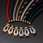 FRED FORCE LARGE HORSESHOE FULL DIAMOND BRACELET GOLD