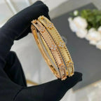 VCA CLOVER BRACELET 4MM DIAMONDS
