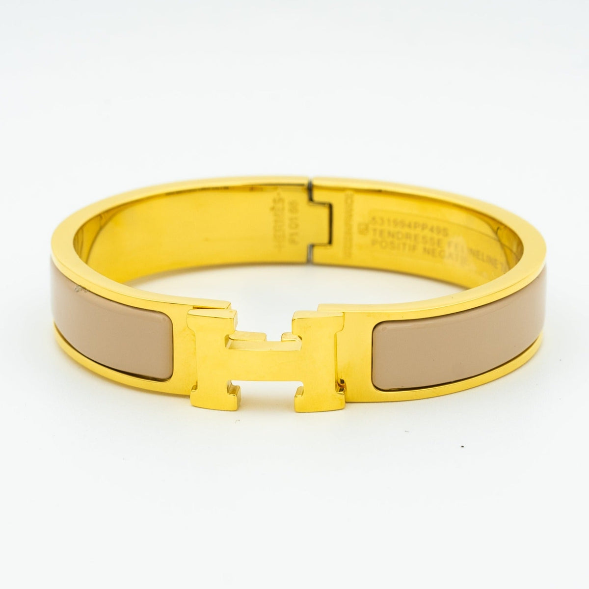 HERMES H GREY BRACELET