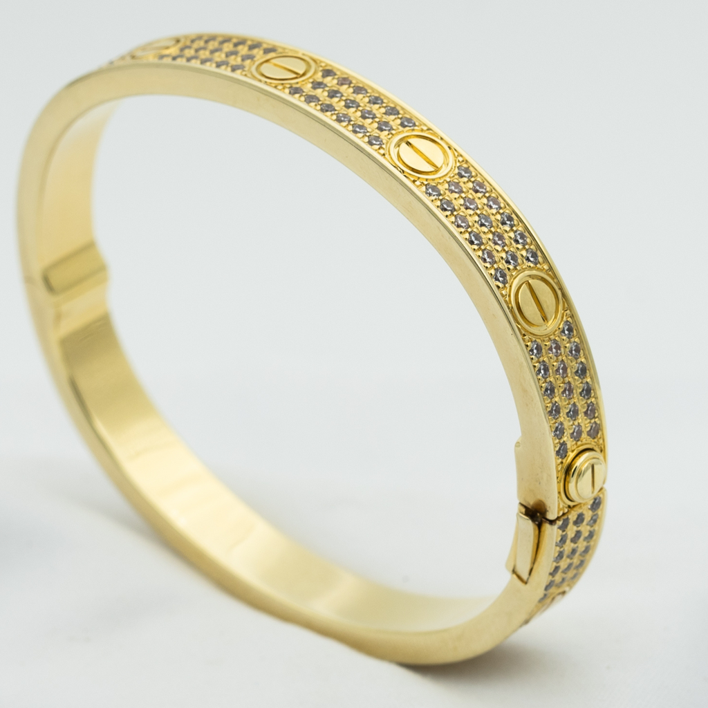 CARTIER LOVE BRACELET 6.1MM DIAMOND-PAVED