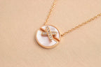 CHAUMET JEUX DE ROSE GOLD DIAMOND NECKLACE