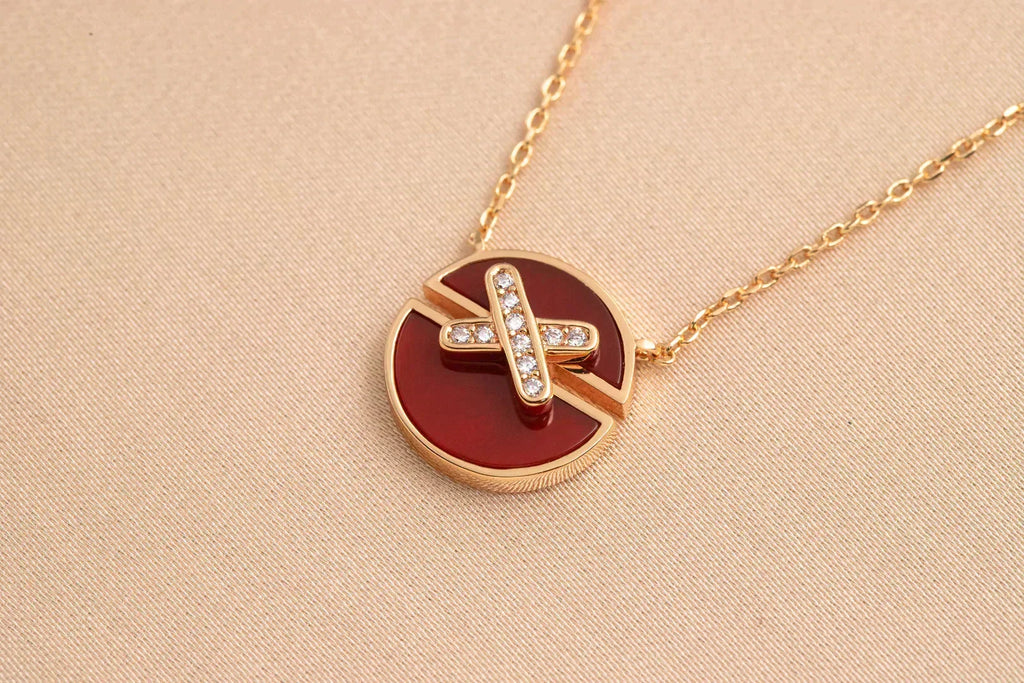 CHAUMET JEUX DE ROSE GOLD DIAMOND NECKLACE