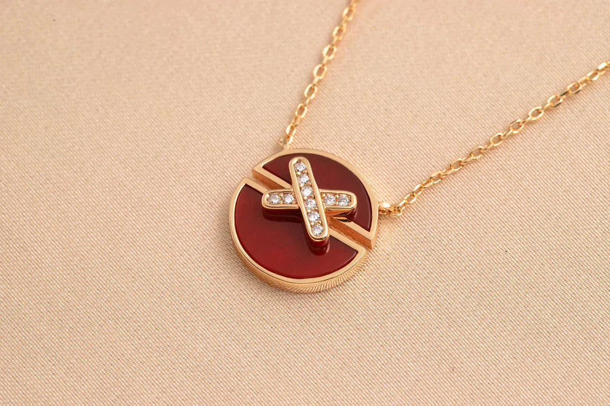 CHAUMET JEUX DE ROSE GOLD DIAMOND NECKLACE