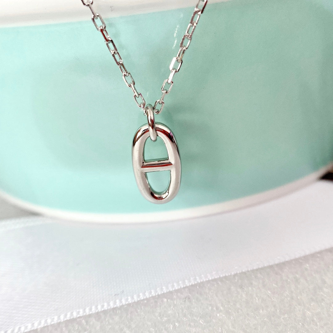 HERMES HM PIG NOSE NECKLACE