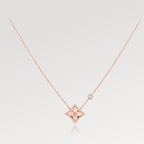 LOUIS VUITTON STAR PINK MOP 1 DIAMOND PINK GOLD NECKLACE
