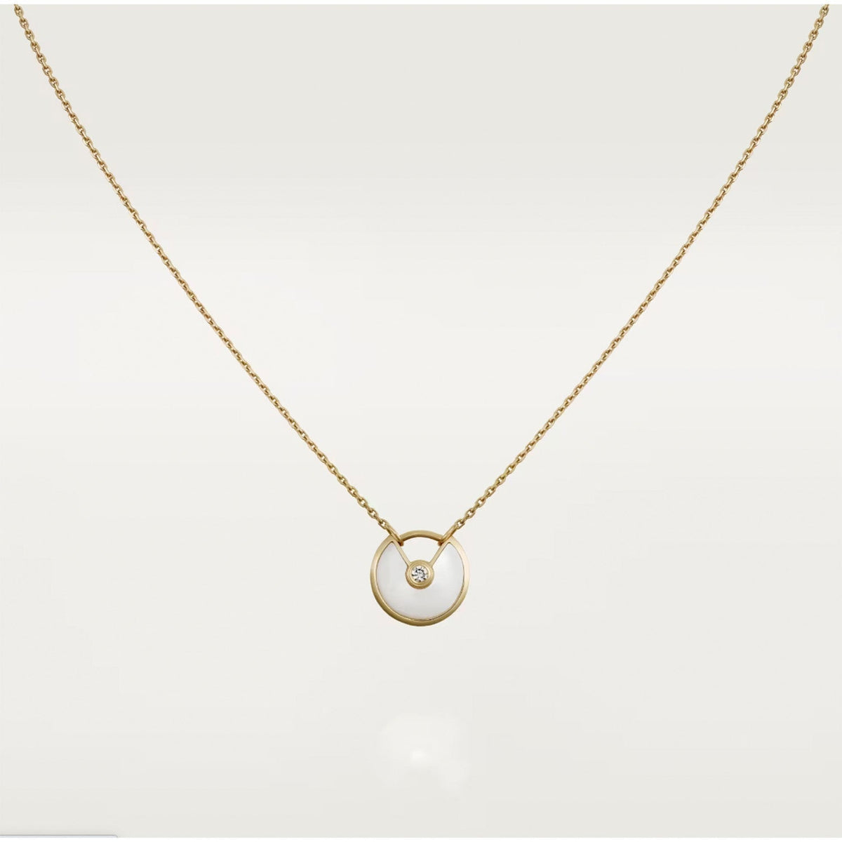 CARTIER AMULETTE ROSE GOLD MOP NECKLACE