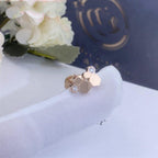 CHAUMET BEE LOVE PINK GOLD DIAMOND EARRINGS