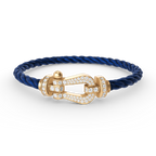 FRED FORCE LARGE HORSESHOE FULL DIAMOND BRACELET GOLD