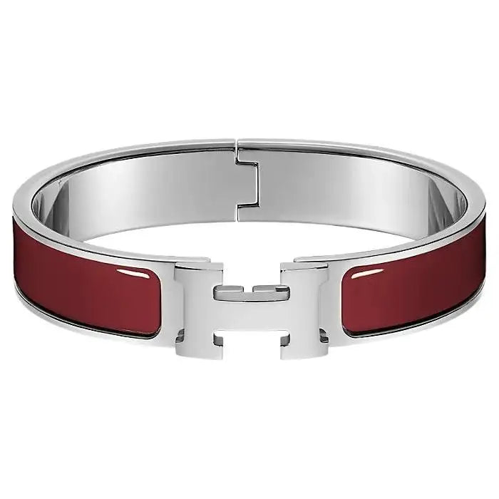 HERMES H ROUGE BRACELET