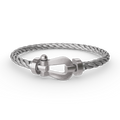 FRED FORCE LARGE HORSESHOE NO DIAMOND BRACELET SILVER