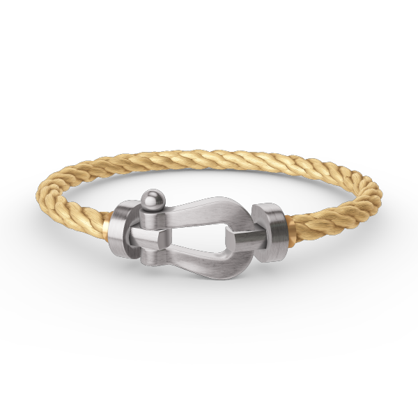 FRED FORCE LARGE HORSESHOE NO DIAMOND BRACELET SILVER
